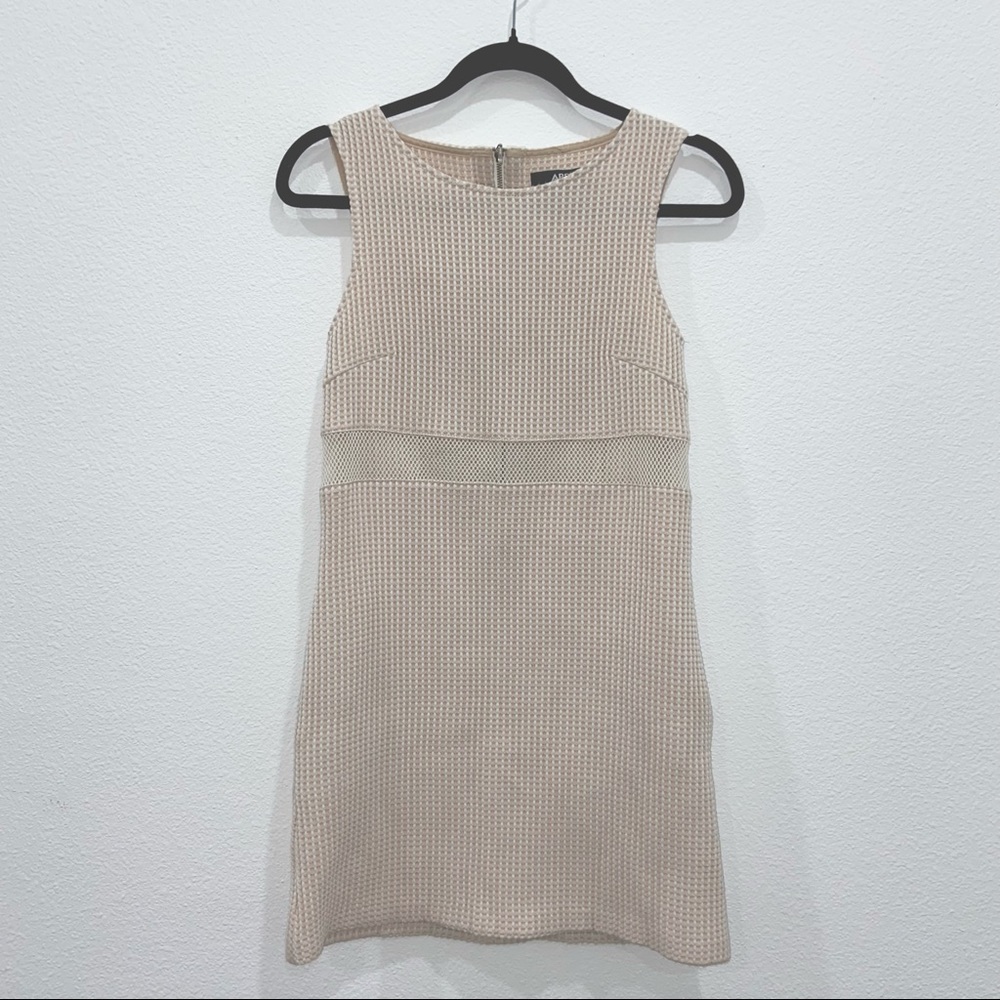 ABS | Cream/Tan Mini Dress